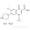 Hidrato de clorhidrato de ciprofloxacina CAS 86393-32-0